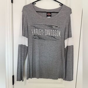 Authentic Harley Davidson Women’s Long Sleeve Bling Tee